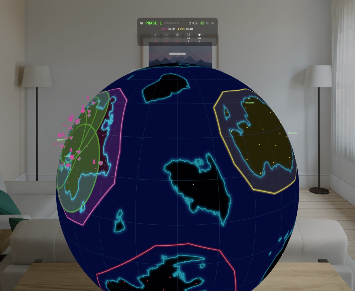Phase 1, preparation: placing silos, radars, ABM batteries and submarines on a continent of the globe